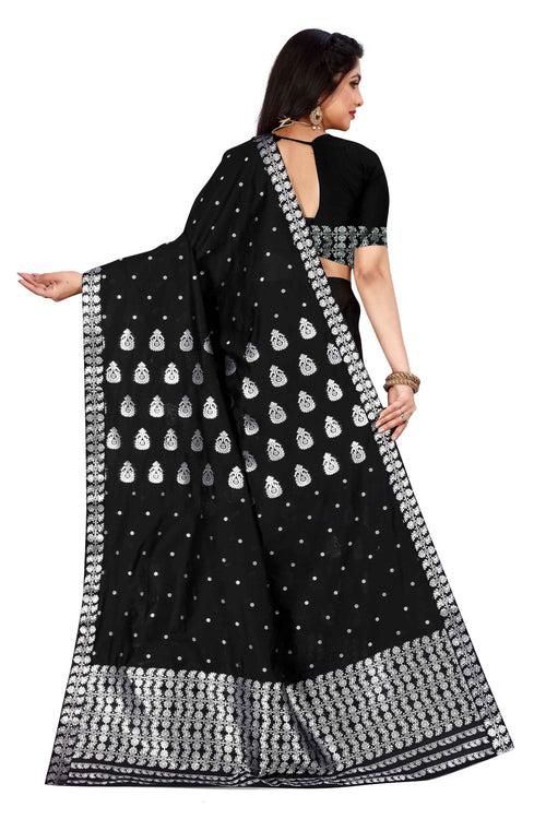 Silver Jari AC Cotton* Mekhela Chador