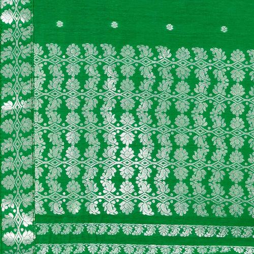 Silver Jari AC Cotton* Mekhela Chador