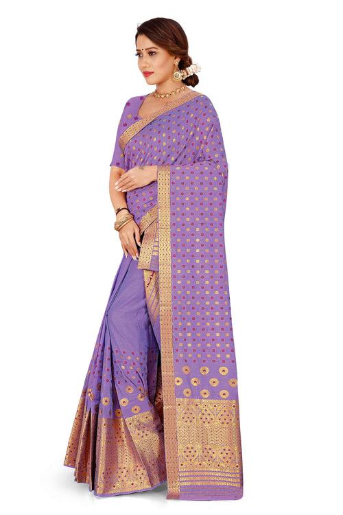 Gold Jari AC Cotton* Mekhela Chador