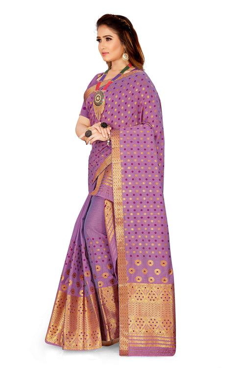 Gold Jari AC Cotton* Mekhela Chador