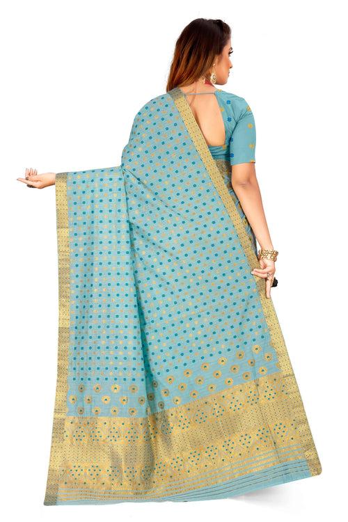 Gold Jari AC Cotton* Mekhela Chador