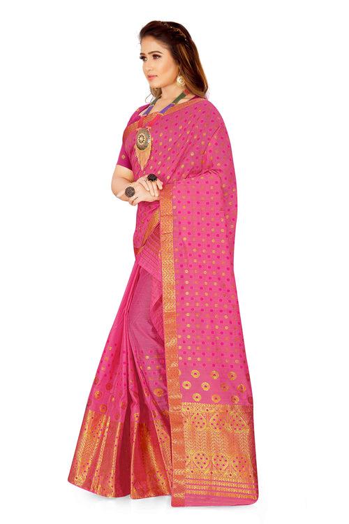 Gold Jari AC Cotton* Mekhela Chador