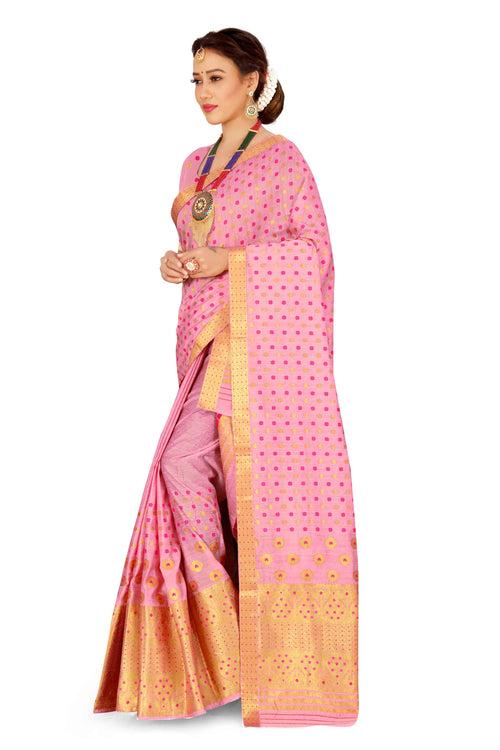 Gold Jari AC Cotton* Mekhela Chador