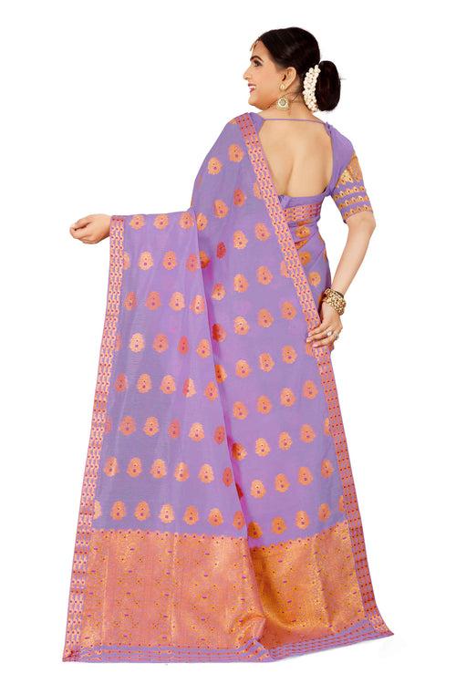 Gold Jari AC Cotton* Mekhela Chador