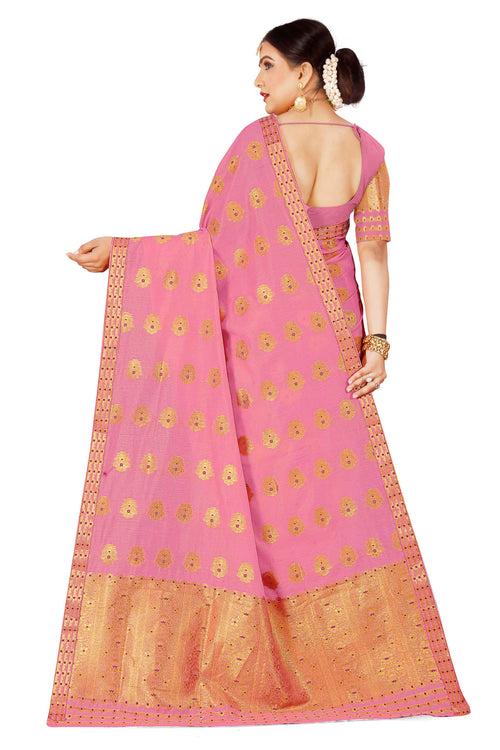 Gold Jari AC Cotton* Mekhela Chador