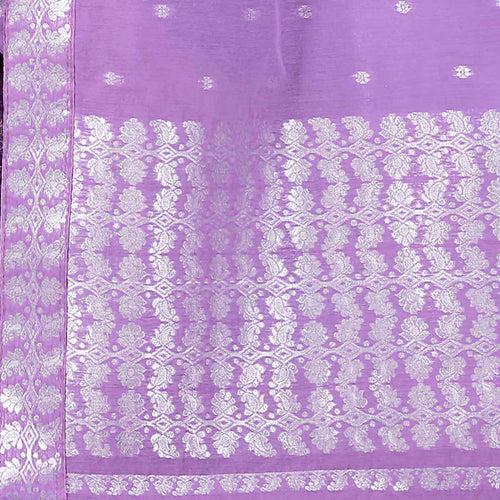 Silver Jari AC Cotton* Mekhela Chador