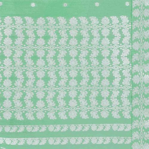 Silver Jari AC Cotton* Mekhela Chador