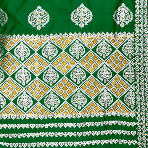 Silver-Gold Jari Mix Set Mekhela Sador