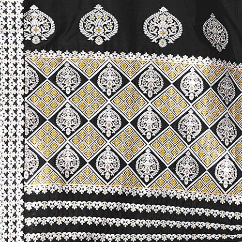 Silver-Gold Jari Mix Set Mekhela Sador