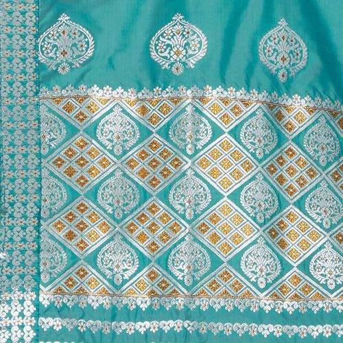 Silver-Gold Jari Mix Set Mekhela Sador