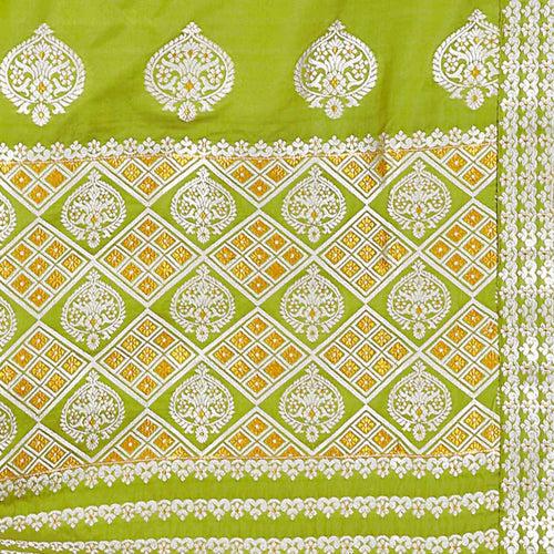 Silver-Gold Jari Mix Set Mekhela Sador