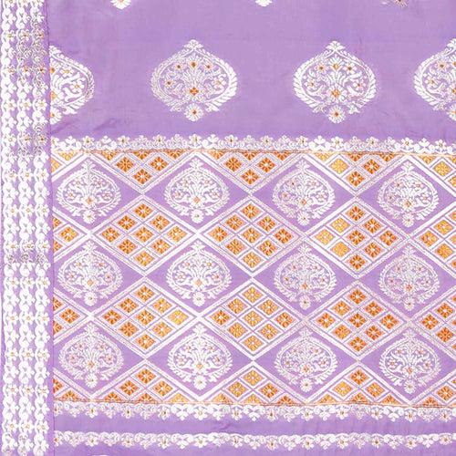 Silver-Gold Jari Mix Set Mekhela Sador