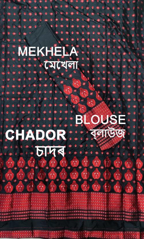 Colouring Jari Mix Set Mekhela Sador