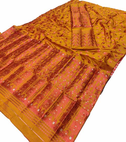 Colouring Jari Mix Set Mekhela Sador