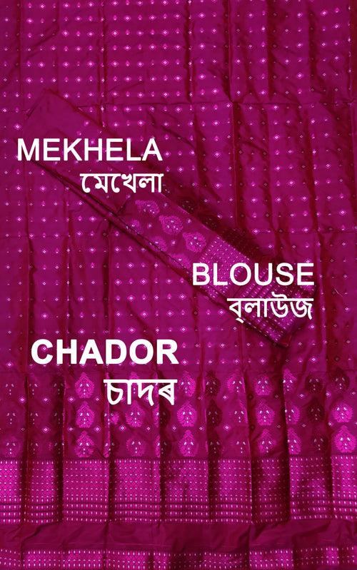 Colouring Jari Mix Set Mekhela Sador