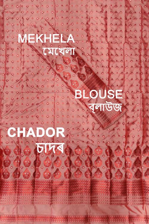 Colouring Jari Mix Set Mekhela Sador