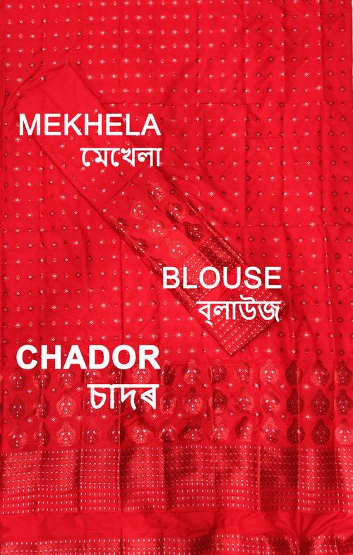 Colouring Jari Mix Set Mekhela Sador