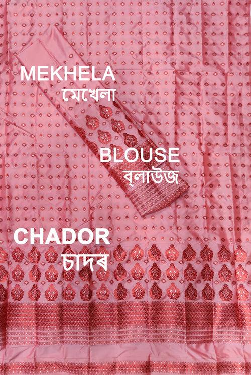 Colouring Jari Mix Set Mekhela Sador