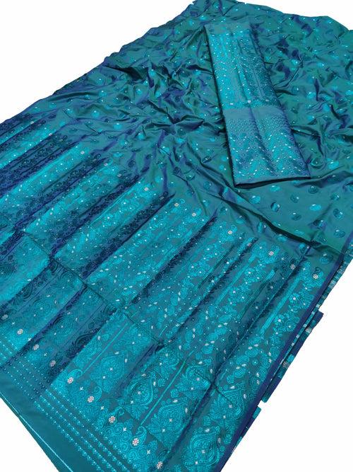 Colouring Jari Mix Set Mekhela Sador