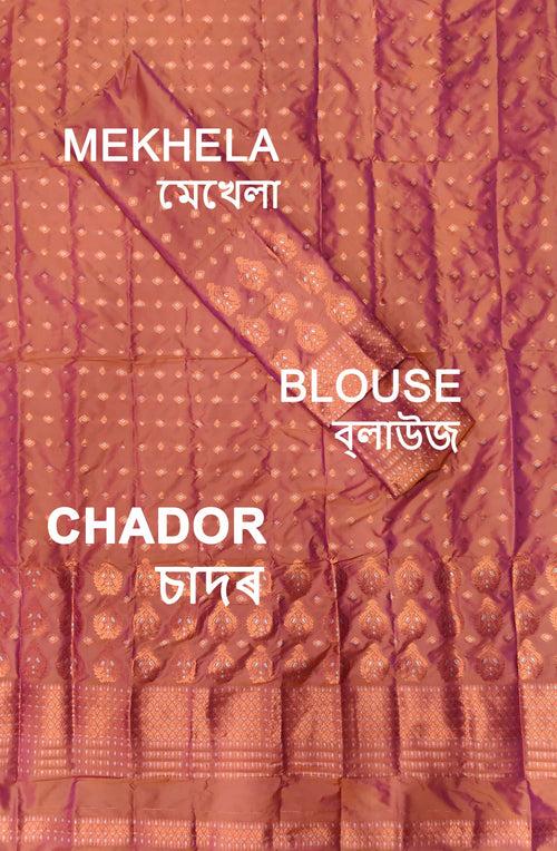 Colouring Jari Mix Set Mekhela Sador