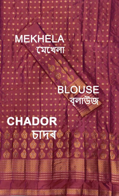 Colouring Jari Mix Set Mekhela Sador