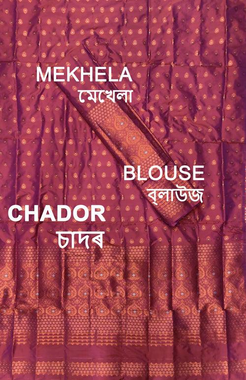 Colouring Jari Mix Set Mekhela Sador