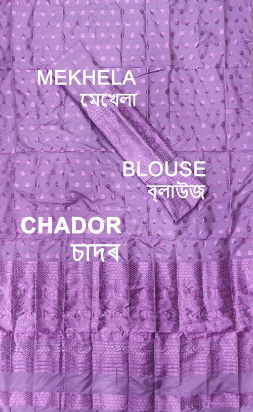 Colouring Jari Mix Set Mekhela Sador