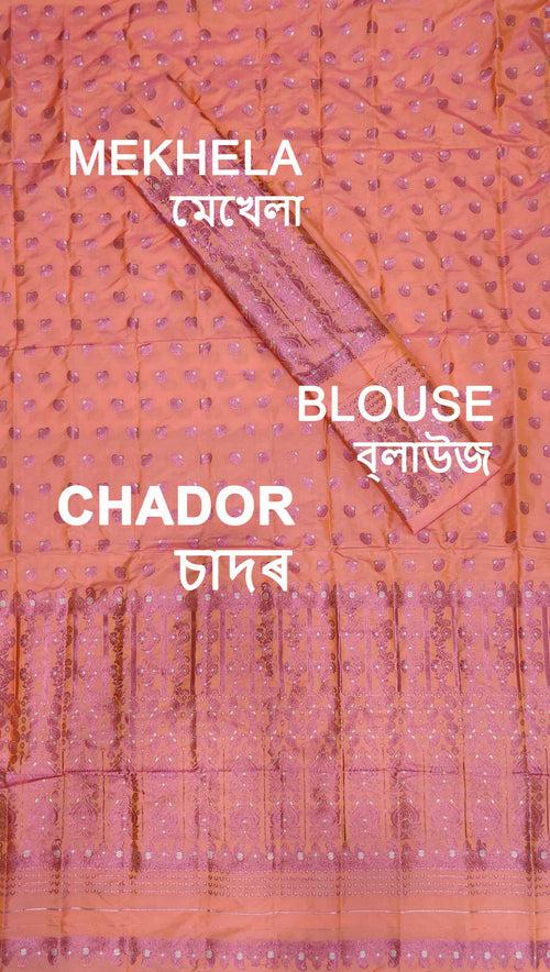 Colouring Jari Mix Set Mekhela Sador