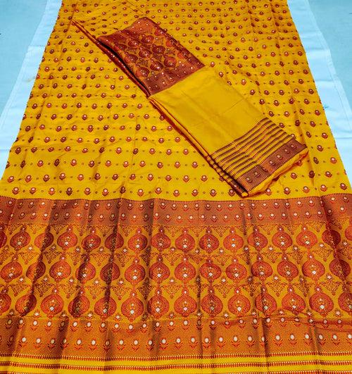 Colouring Jari Mix Set Mekhela Sador