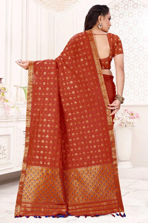 AC Cotton* Woven Assamese Saree