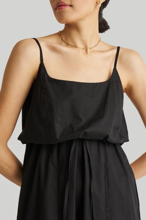 Strappy Maxi Dress in Black