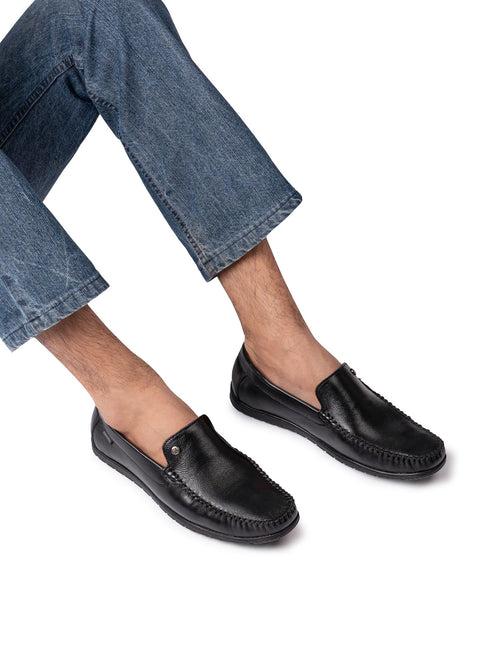 CloudSteps Obsidian Black Moccasins