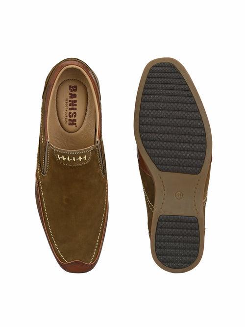 Mike Olive Slip-Ons