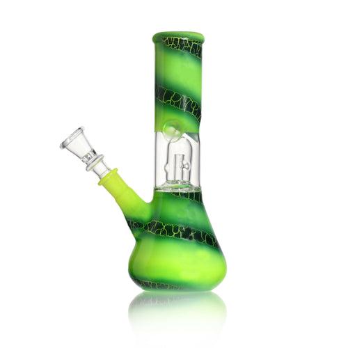 Chakra Glass - Single Perc Water Pipe (Blue)