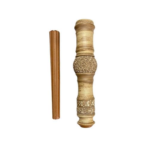 Kaseki Chillum - Beige Ball (15cm)