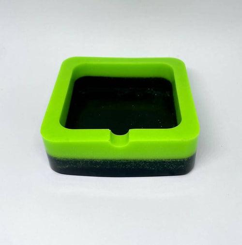 Ubuntu - Green & Black Square Ashtray