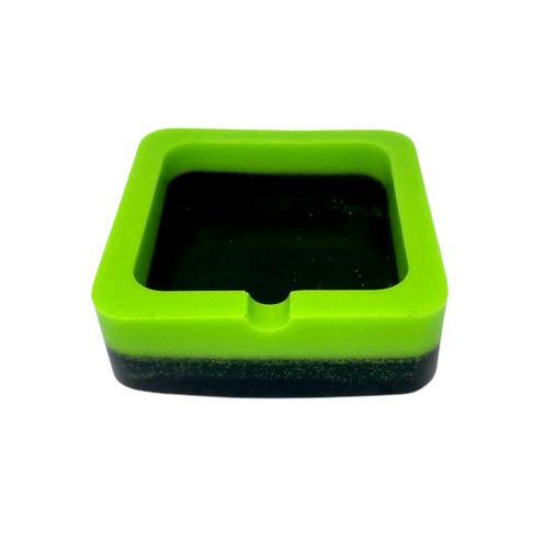 Ubuntu - Green & Black Square Ashtray