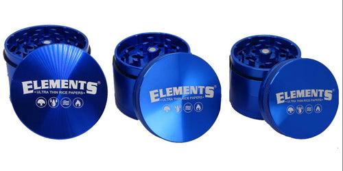 Elements - 4 Piece Grinder - Blue