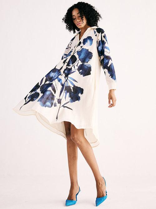 Blue Orchid Shirt Dress