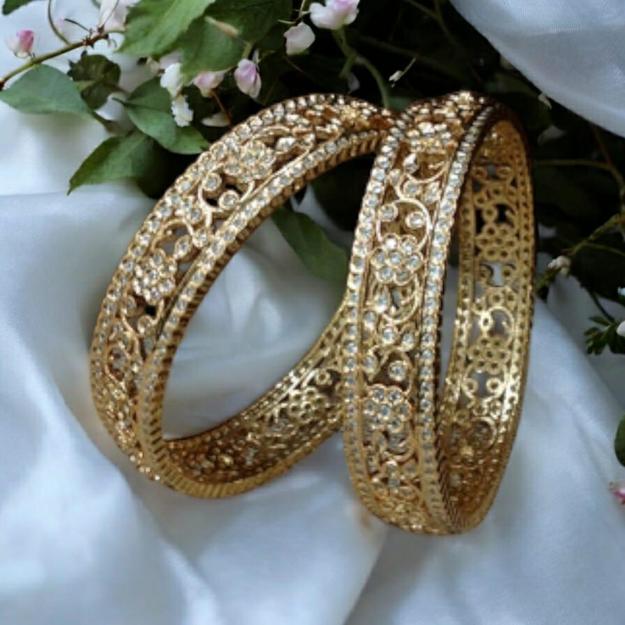 Golden and Cubic Zirconia Bangles