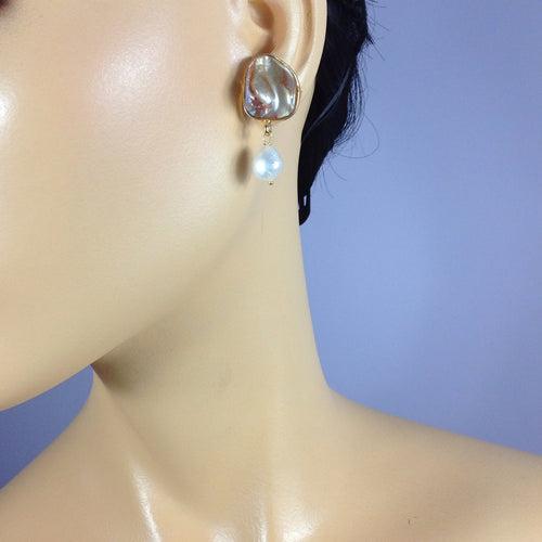 Mother of Pearl Drop Earrings