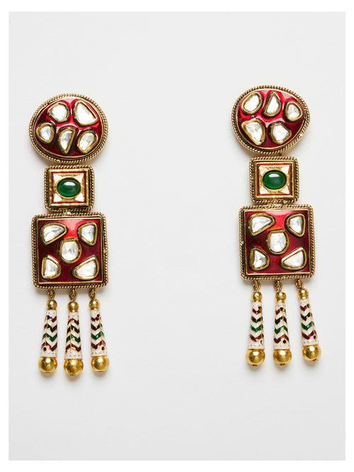 Polki Poosh Mosaic Earring