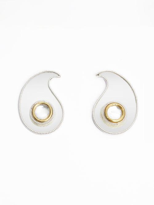 Polki Paisley Stud Earring