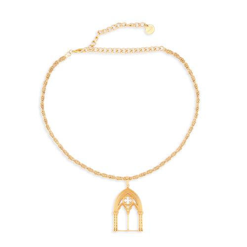 Gold Cistine Chapel Necklace