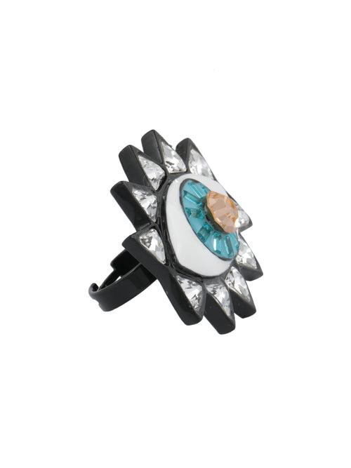 Evil Eye Ring (Black)