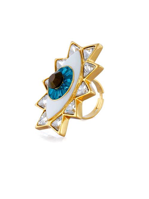 Evil Eye Ring (Gold)