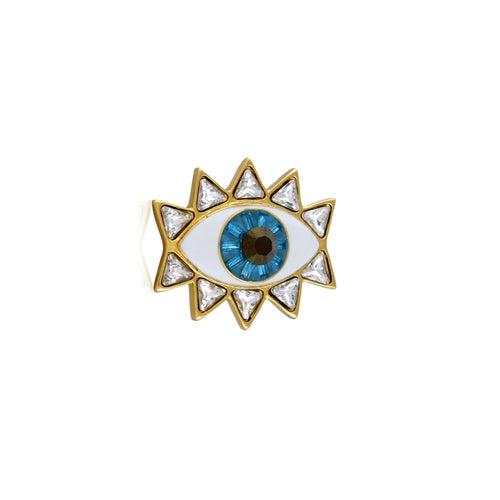 Evil Eye Ring (Gold)