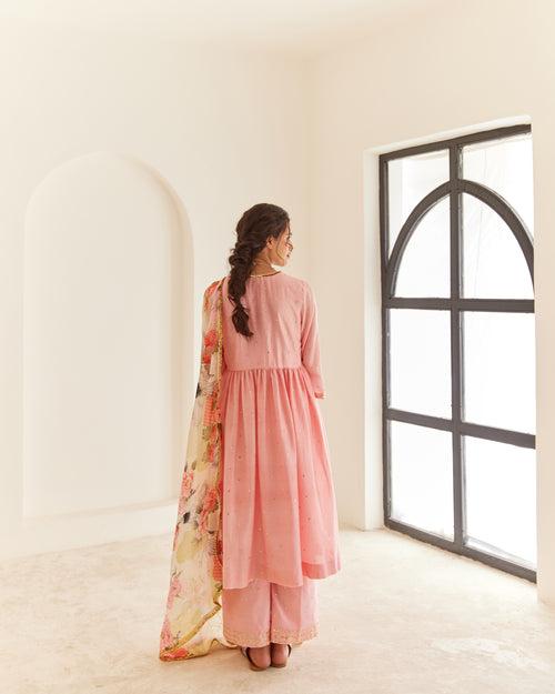 Powder Pink Kurta Set