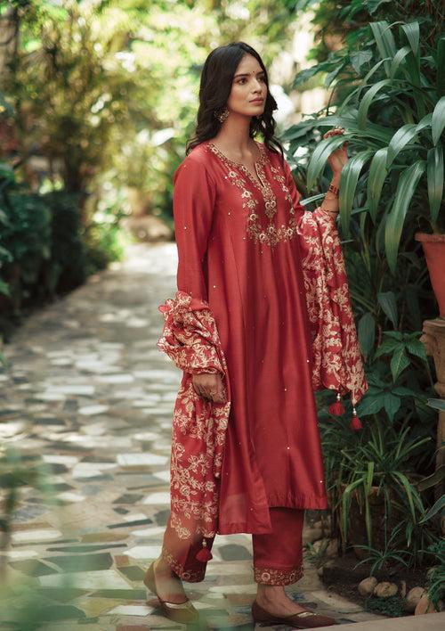 Rooh Red Kurta Set