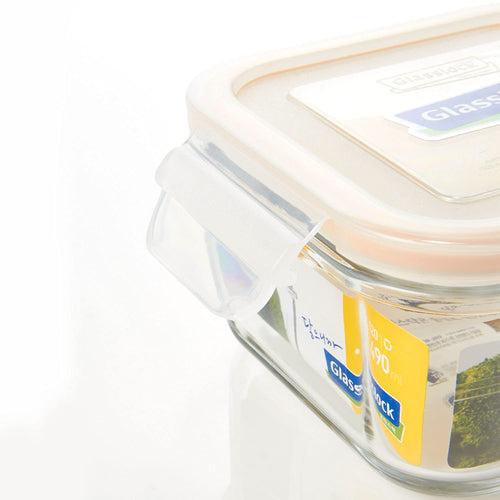 Glasslock Airtight Tempered Lunch Set, Microwave Safe, with Bag